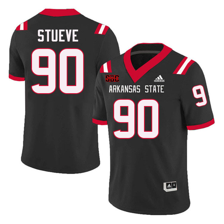 Lincoln Stueve Arkansas State Jersey,Arkansas State Red Wolves Football Uniforms,Jersey-Black